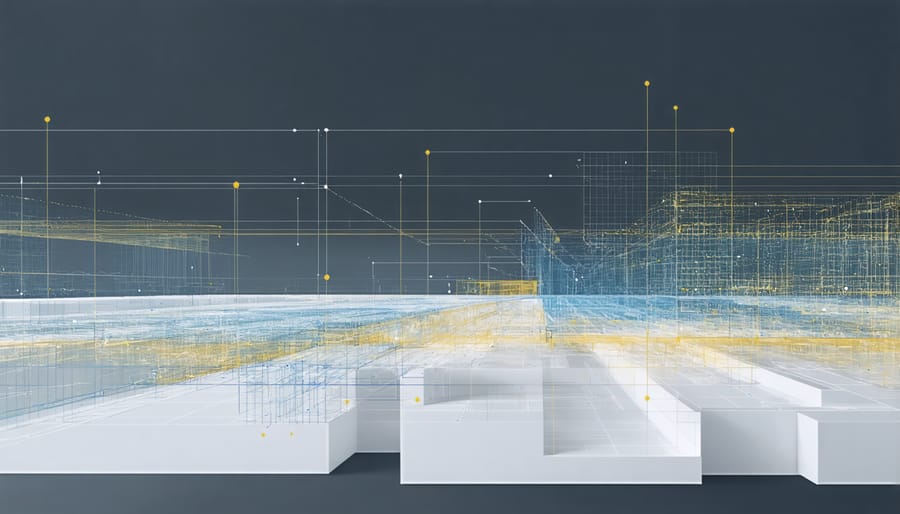 Interactive digital twin interface displaying building performance metrics and real-time monitoring data