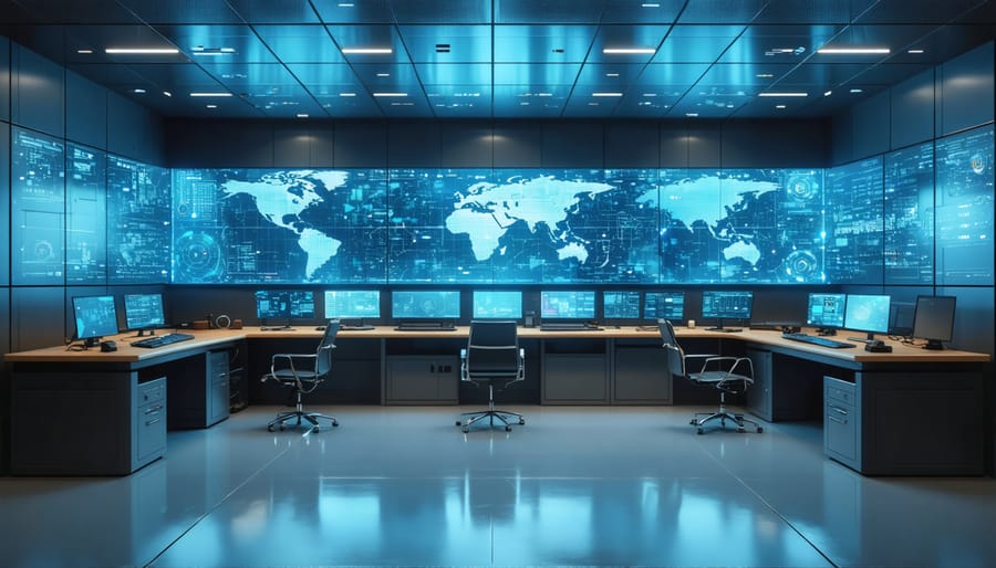 Power grid control center implementing blockchain security measures