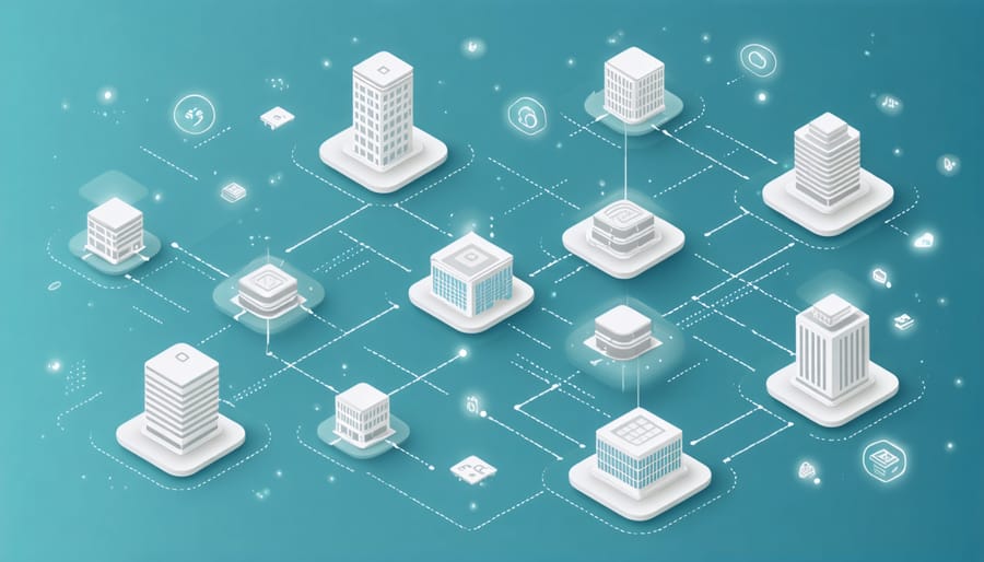 Visual diagram showing interconnected property management digital assets