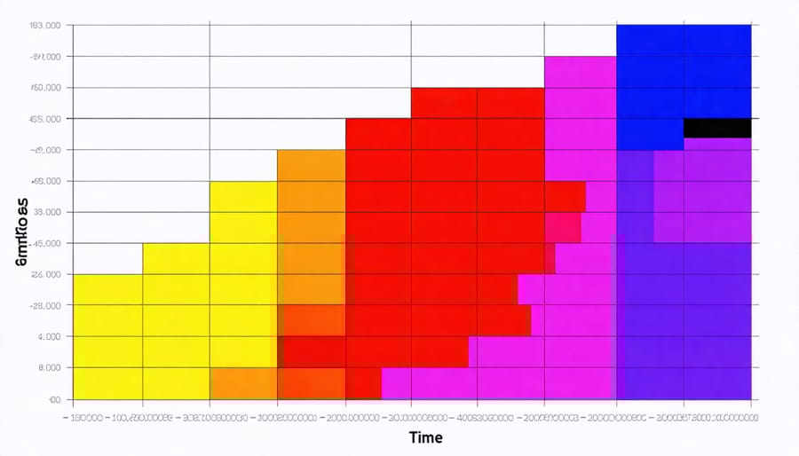 Line graph comparing energy cost savings across various SEER ratings over a 10-year period