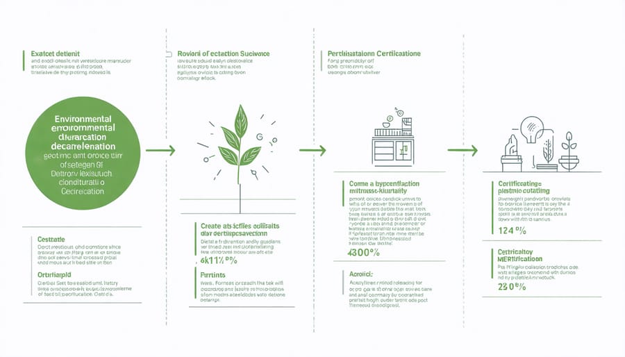 Visual diagram of EPD certification process and key components