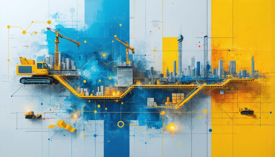 Digital representation of blockchain-enabled construction supply chain management