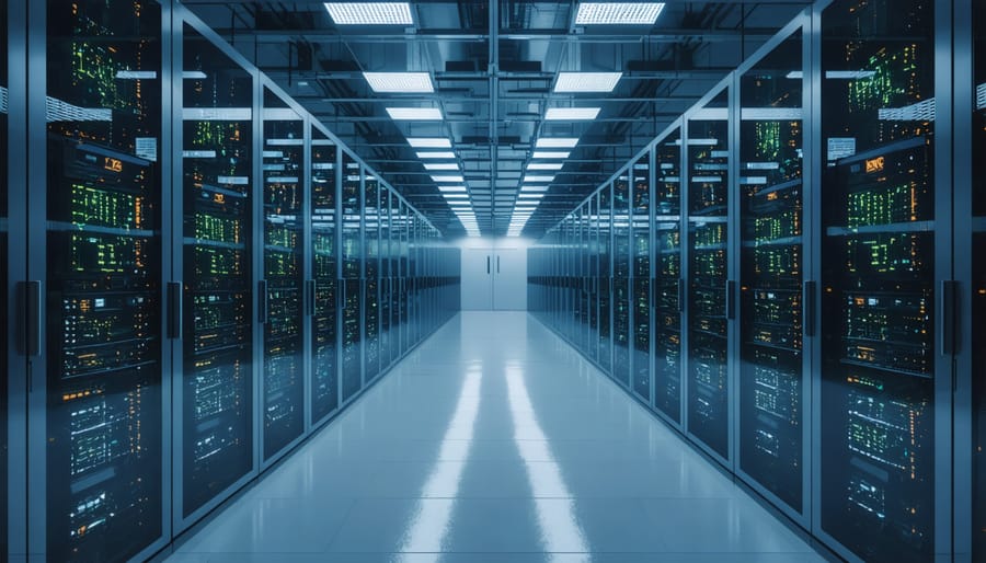 Advanced HVAC and environmental control systems in a modern data center facility
