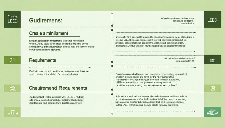 Visual representation of LEED certification tiers with corresponding point requirements and benefits