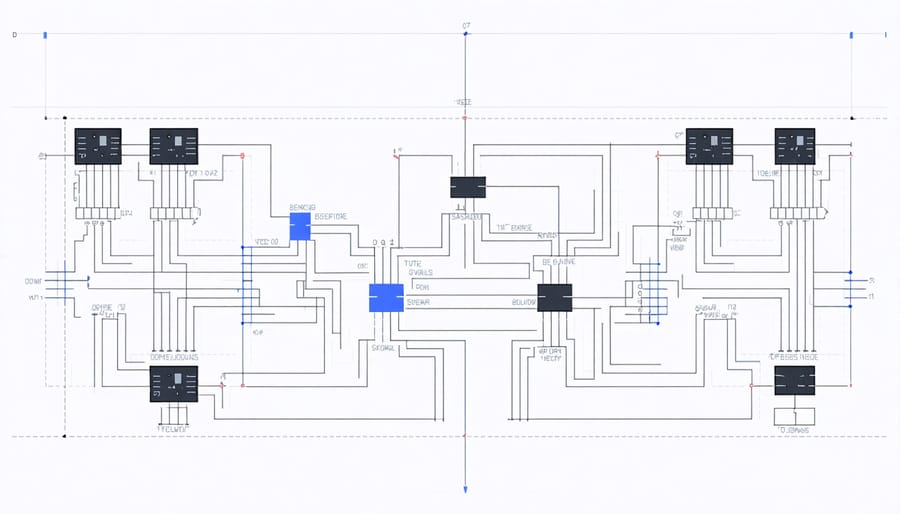 Interactive logic gate simulator interface with working digital circuit example