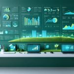 Interactive 3D financial dashboard featuring renewable energy project metrics, including ROI analysis, solar and wind installation performance, and environmental impact assessments.