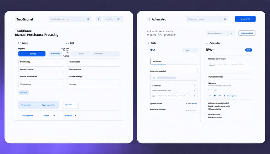 Comparison of manual vs automated purchase order processing systems in construction