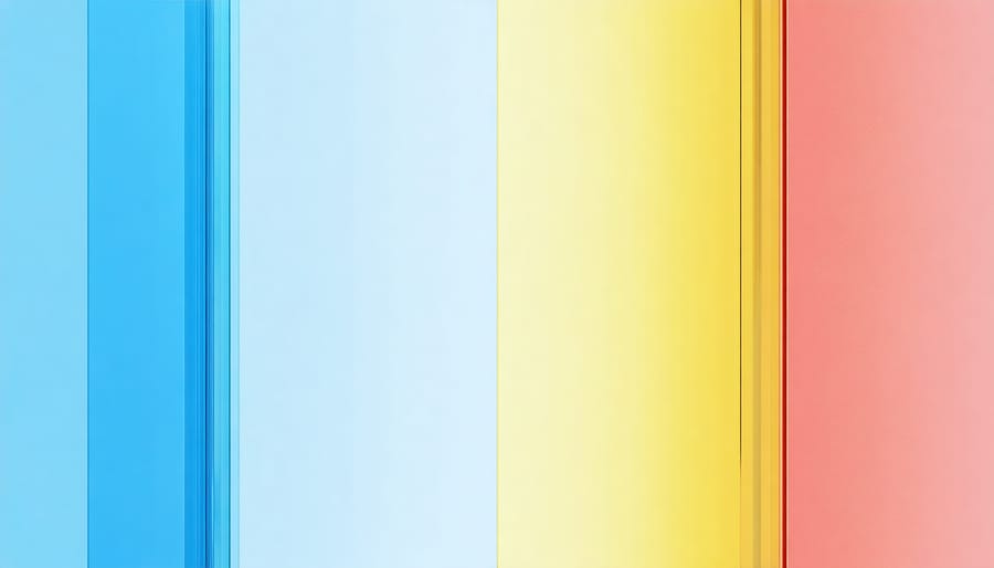 Smart glass windows demonstrating transition between clear and tinted states