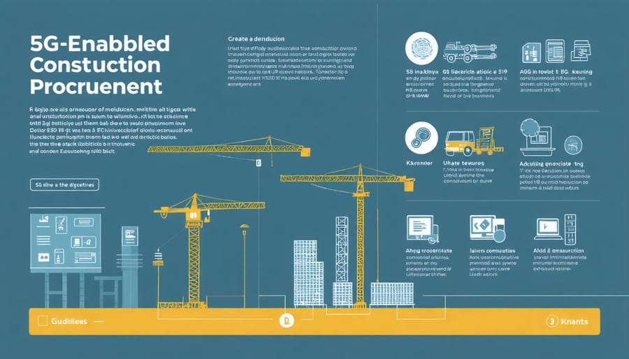 Infographic depicting infrastructure requirements for 5G procurement implementation