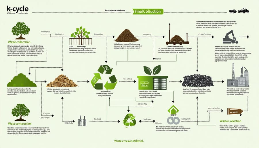Diagram illustrating the step-by-step process of k-cycle recycling technology