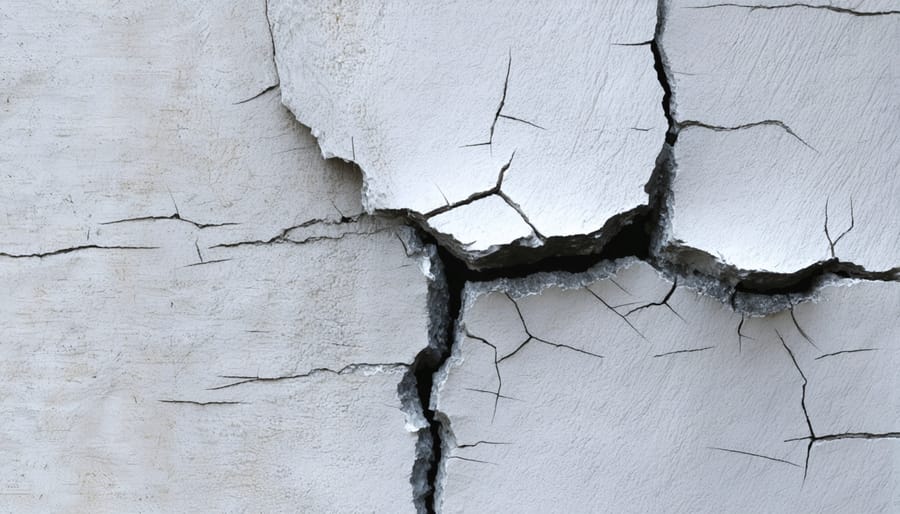 Sequential images demonstrating nano-engineered material automatically healing structural damage