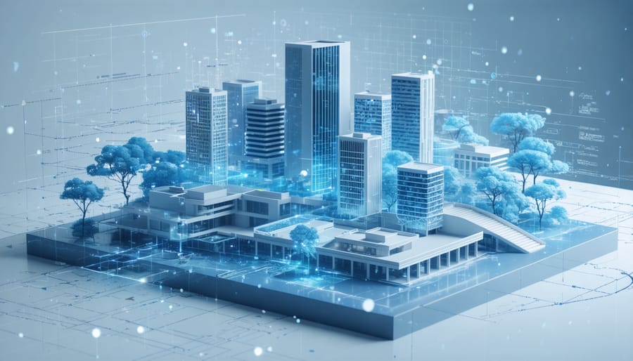Building Information Modeling system connected with AI financial analytics